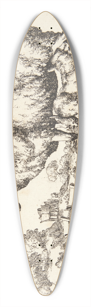 Marcus de Bye - Gimmer og lam 39.3 inch art pintail longboard deck