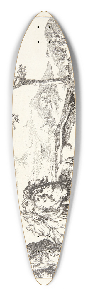 Marcus de Bye - Liggende lve, set forfra 39.3 inch art pintail longboard deck