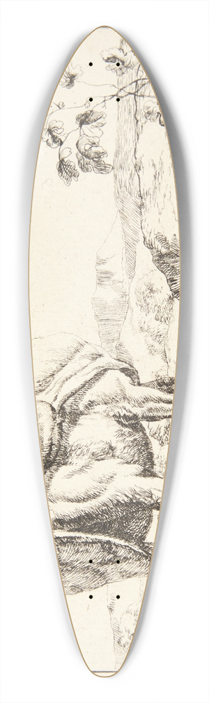 Marcus de Bye - Stende ko, set bagfra 39.3 inch art pintail longboard deck