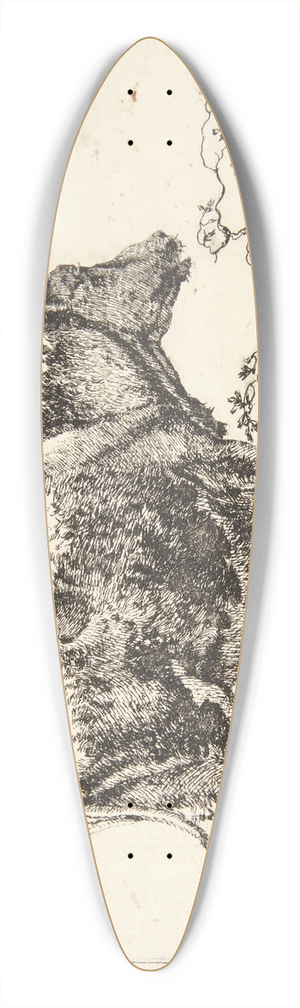 Marcus de Bye - Stende stud, vendt mod hjre 39.3 inch art pintail longboard deck