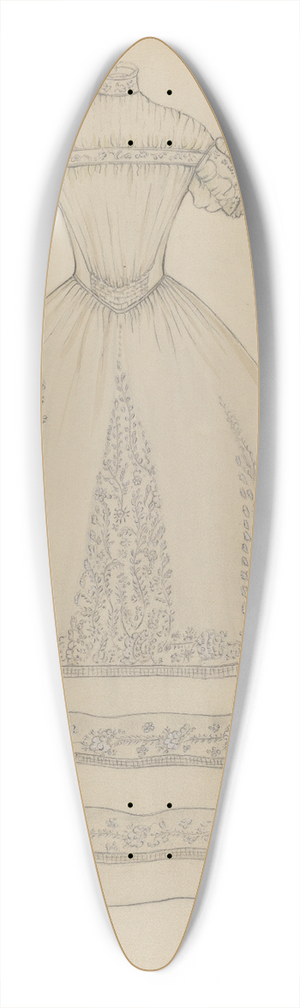 Margaret Concha - Wedding Dress 39.3 inch art pintail longboard deck