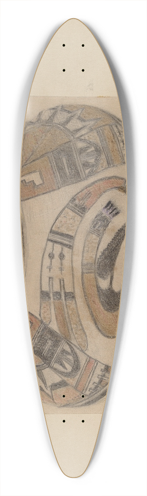 Margaret Knapp - Bowl 39.3 inch art pintail longboard deck