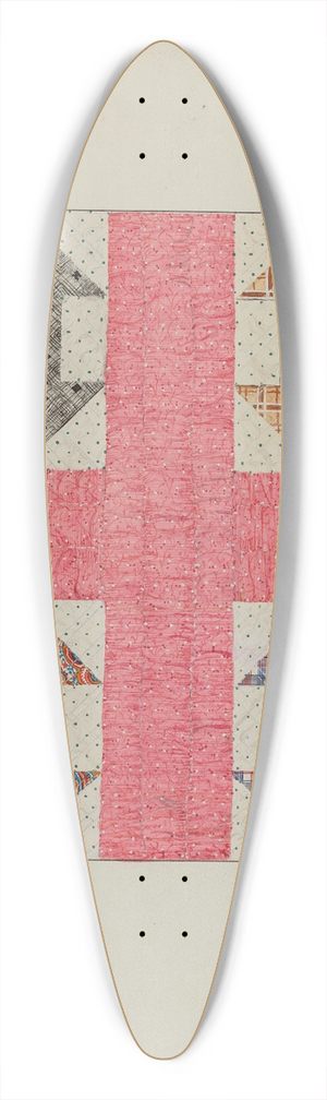 Margaret Linsley - Autographed Quilt 39.3 inch art pintail longboard deck