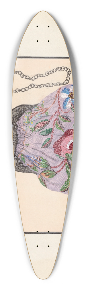 Margaret Linsley - Bag 39.3 inch art pintail longboard deck