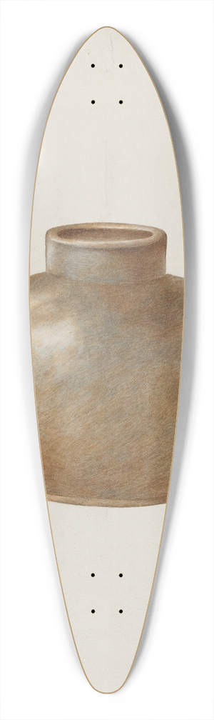 Margaret Stottlemeyer - Stone Fruit Jar 39.3 inch art pintail longboard deck