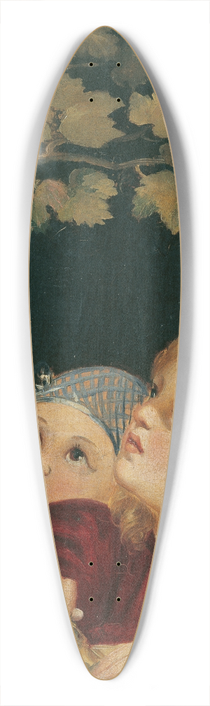Maria Beatrice - Zwei Kinder am Fenster 39.3 inch art pintail longboard deck