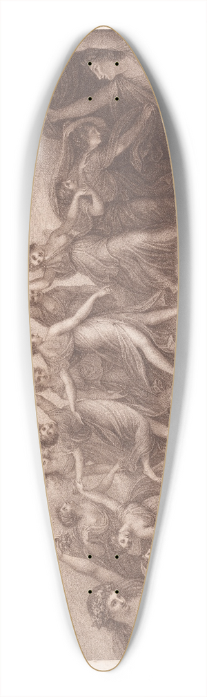 Maria Cosway - The Hours 39.3 inch art pintail longboard deck