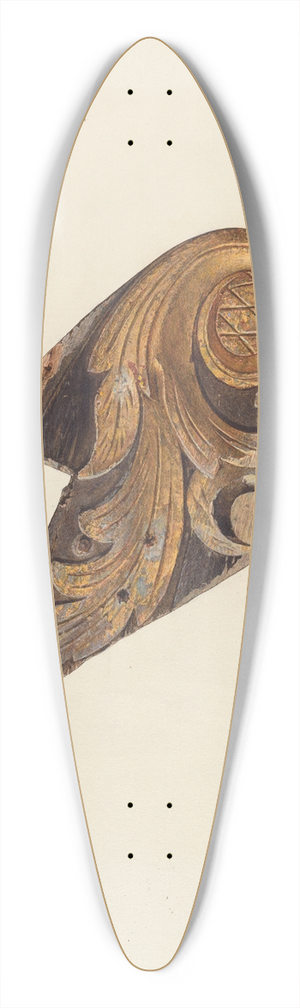 Marian Page - Billethead 39.3 inch art pintail longboard deck