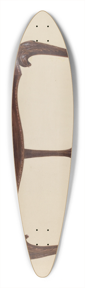Marie Alain - Table 39.3 inch art pintail longboard deck