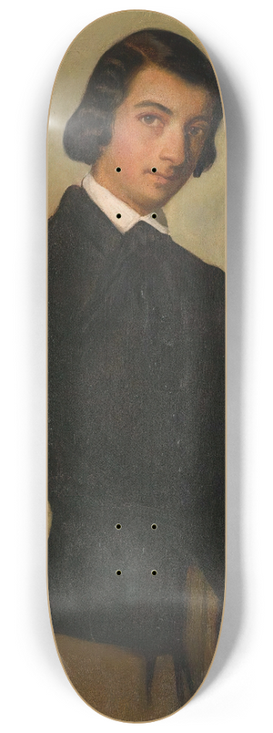 Alexandre Cabanel - Portrait Of A Young Artist 8.25 inch art skate deck Alexandre Cabanel - Portrait Of A Young Artist 8.25 inch art skate deck