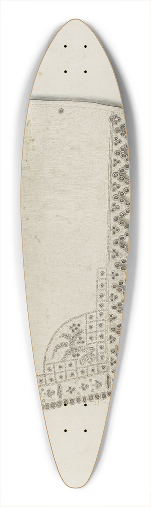 Marie Famularo - Embroidered Cuff 39.3 inch art pintail longboard deck