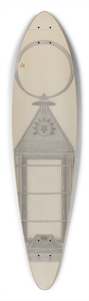 Marie Famularo - Lantern 39.3 inch art pintail longboard deck