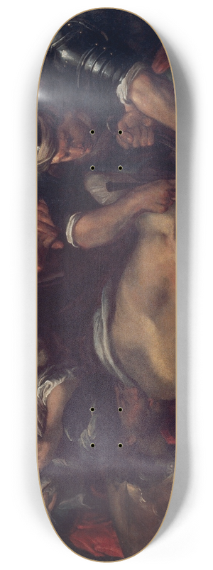 Gioacchino Assereto - The Philistines Gouging out Samsons Eyes 8.25 inch art skate deck