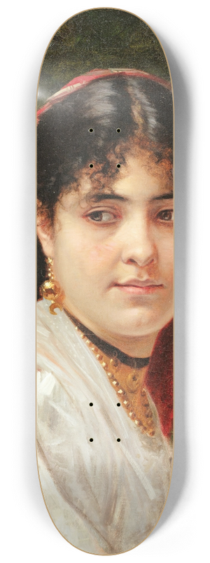Alexandre Cabanel - Portrait of a young italian woman 8.25 inch art skate deck Alexandre Cabanel - Portrait of a young italian woman 8.25 inch art skate deck