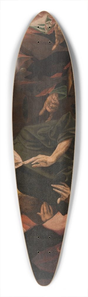 Marinus Van Reymerswale - Calling of Matthew 39.3 inch art pintail longboard deck