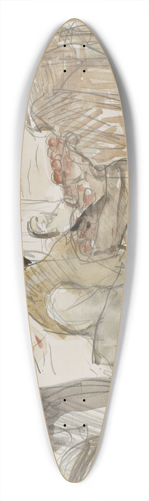Marius Bauer - Marktscne 39.3 inch art pintail longboard deck