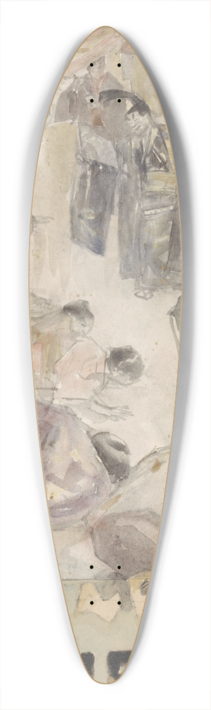 Marius Bauer - Ontwerp voor een affiche voor Brandsmas Thee 39.3 inch art pintail longboard deck