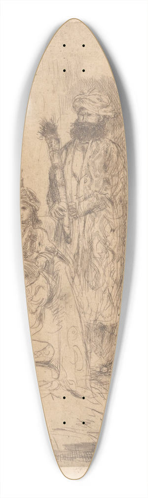 Marius Bauer - Oosterse prins 39.3 inch art pintail longboard deck