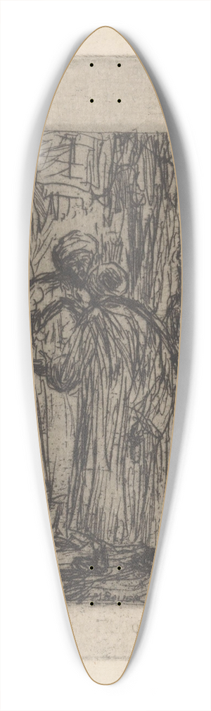 Marius Bauer - Ottomaanse kooplieden 39.3 inch art pintail longboard deck