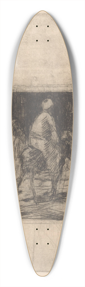 Marius Bauer - Ottomaanse man op een ezel 39.3 inch art pintail longboard deck