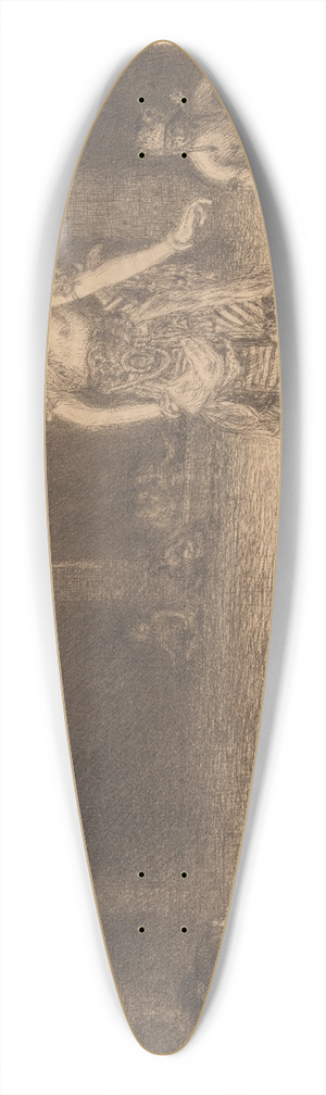 Marius Bauer - Wajang Wong 39.3 inch art pintail longboard deck