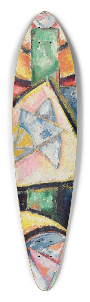 Marsden Hartley - Abstraction 39.3 inch art pintail longboard deck