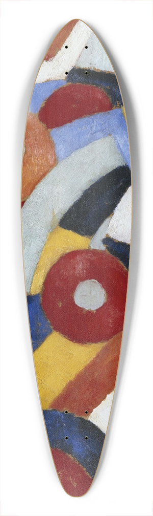 Marsden Hartley - Abstraction 39.3 inch art pintail longboard deck