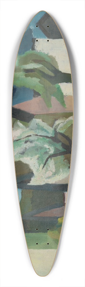 Martel Schwichtenberg - Blhende Waldbume II (Flowering Tree II) 39.3 inch art pintail longboard deck
