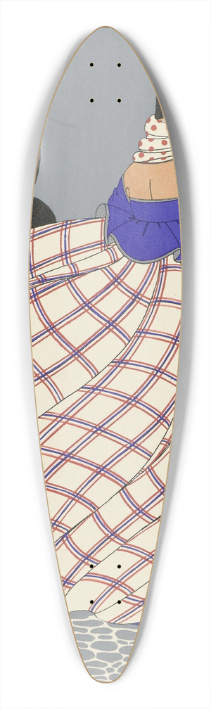 Marthe Romme - Les Douze Mois de lAnne; Brumaire 39.3 inch art pintail longboard deck