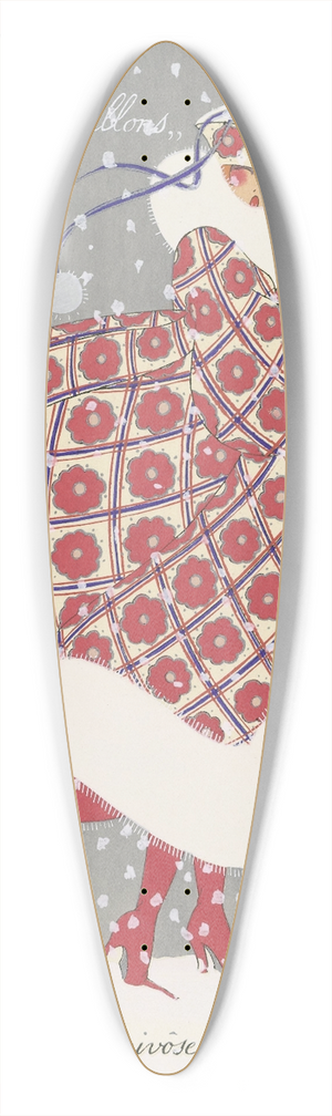 Marthe Romme - Les Douze Mois de lAnne; Nivose 39.3 inch art pintail longboard deck
