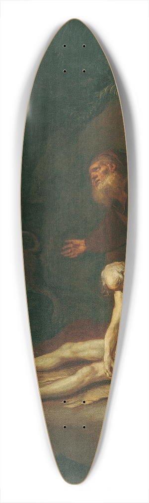 Martin Johann Schmidt - Die heiligen Eremiten Antonius und Paulus 39.3 inch art pintail longboard deck