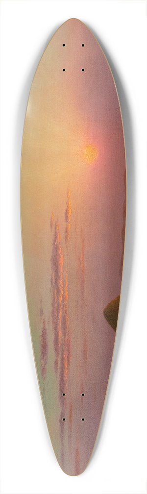 Martin Johnson Heade - Sunset over the Marsh 39.3 inch art pintail longboard deck