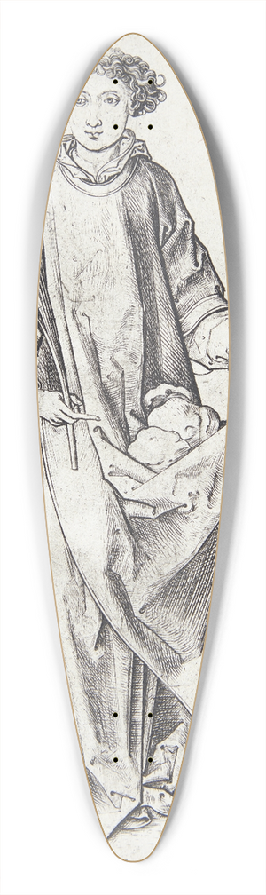 Martin Schongauer - Den hellige Stefanus 39.3 inch art pintail longboard deck