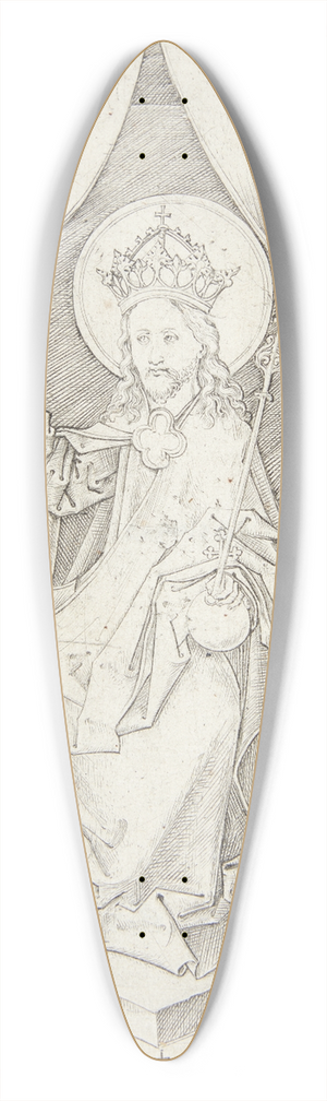 Martin Schongauer - Den tronende Kristus 39.3 inch art pintail longboard deck
