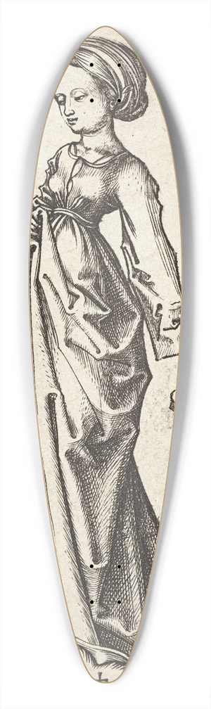 Martin Schongauer - The second foolish Virgin 39.3 inch art pintail longboard deck