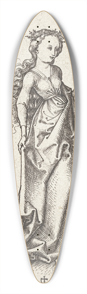 Martin Schongauer - The second wise Virgin 39.3 inch art pintail longboard deck