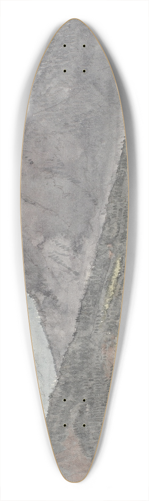 Martinus Rrbye - Fjordlandskab med robd 39.3 inch art pintail longboard deck