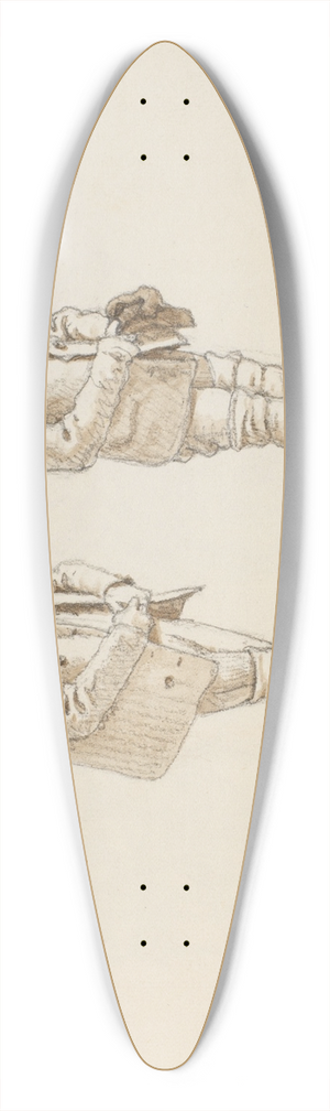 Martinus Rrbye - To fanger fra Forbedringshuset 39.3 inch art pintail longboard deck