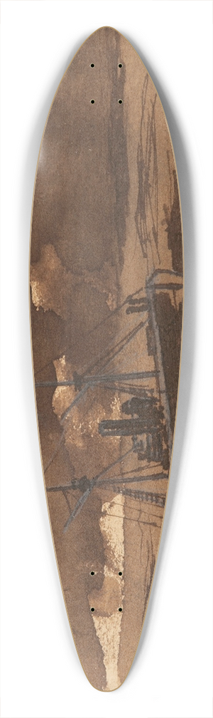 Martn Malharro - La Argentina 39.3 inch art pintail longboard deck