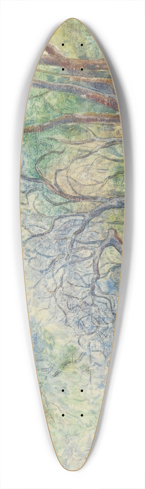 Martn Malharro - Paisaje 39.3 inch art pintail longboard deck