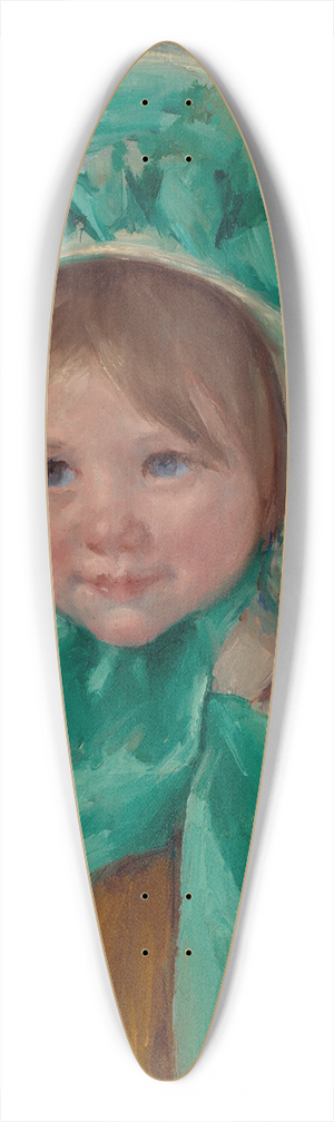 Mary Cassatt - Sara in a Green Bonnet 39.3 inch art pintail longboard deck