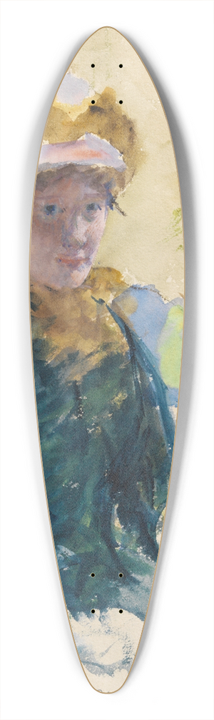 Mary Cassatt - Self-Portrait 39.3 inch art pintail longboard deck