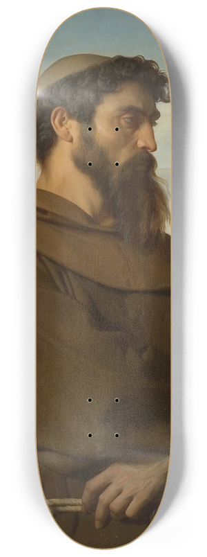 Alexandre Cabanel - Un penseur, jeune moine romain 8.25 inch art skate deck