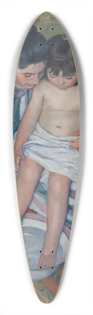 Mary Cassatt - The Childs Bath 39.3 inch art pintail longboard deck
