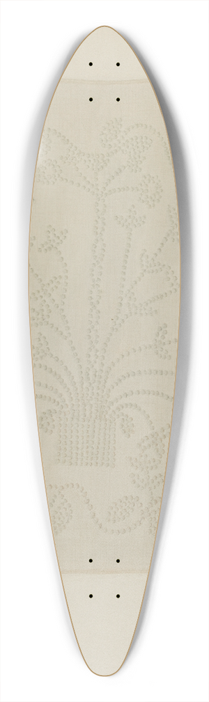 Mary C. Davidson - Handwoven Linen 39.3 inch art pintail longboard deck