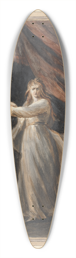 Mary Hoare - Lady Macbeth, Sleepwalking 39.3 inch art pintail longboard deck