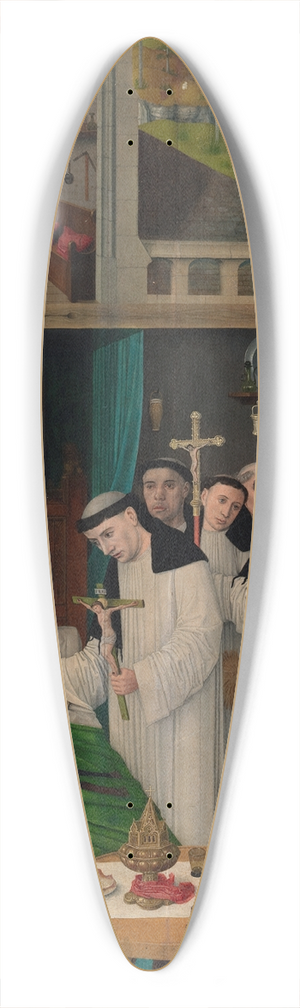 Master of Saint Augustine - Scenes from the Life of Saint Augustine 39.3 inch art pintail longboard deck