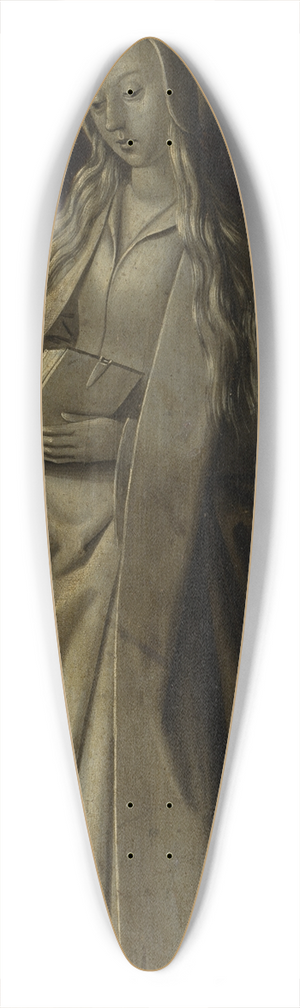 Master of the Morrison Triptych - St Barbara 39.3 inch art pintail longboard deck