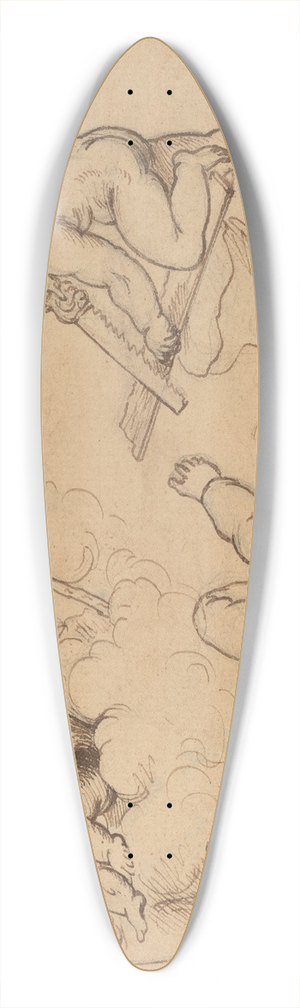 Mather Brown - Allegory  Four Putti 39.3 inch art pintail longboard deck