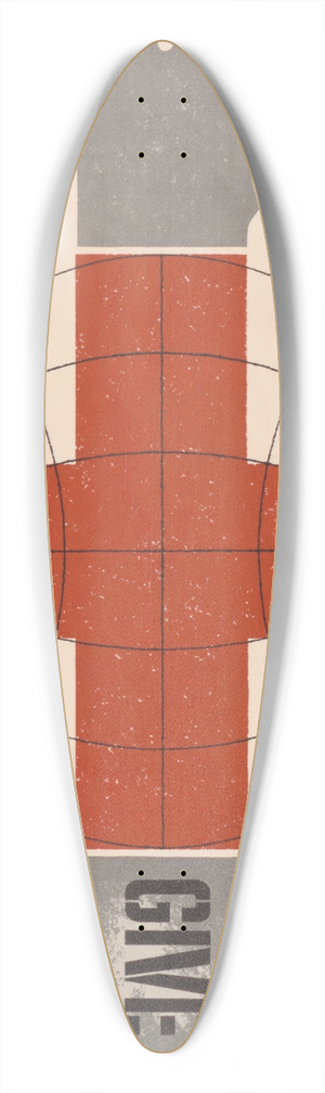 Matthew Liebowitz - Give 39.3 inch art pintail longboard deck